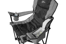 Load image into Gallery viewer, Heated Camping Chair - Outdoor Folding Lawn or Chair Gray