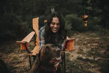 Load image into Gallery viewer, Pair of Two Orange Heated Outdoor Folding Camping &amp; Lawn Chairs