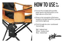Load image into Gallery viewer, 4Tek Heated Outdoor Camping Chair - 4Tek
